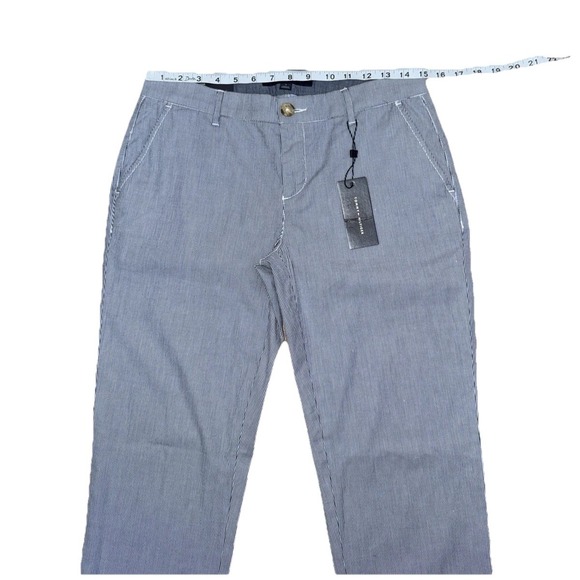 Tommy Hilfiger Hampton Stretch Slim Chino Pants Women's 4 Blue Pinstripe NWT - Picture 2 of 11